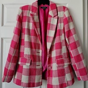 Primark Tweed Pink and Cream Blazer USA size 6